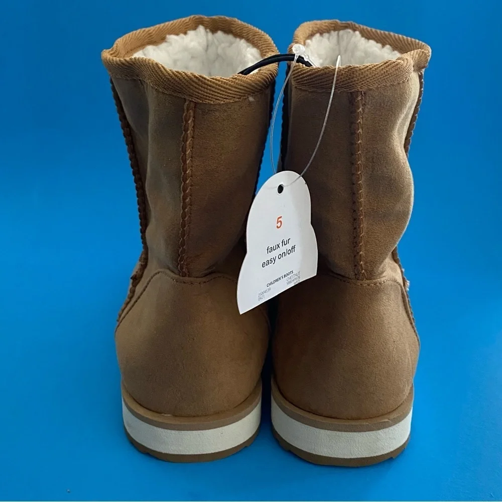 New‎ Wonder Nation Girls Boots Size 5 Faux Fur